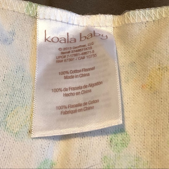 🔴 Koala Baby Animal Theme Receiving Blanket Sheets Baby Kids Unisex EUC - Picture 5 of 6